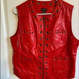 Faux Leather Vest
